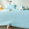 Latex Summer Mat Kit Cooling Feel Bed Pad and Pillowcase Cold Sleeping Bed Mat for Summer Breathable Folding Cool Mat