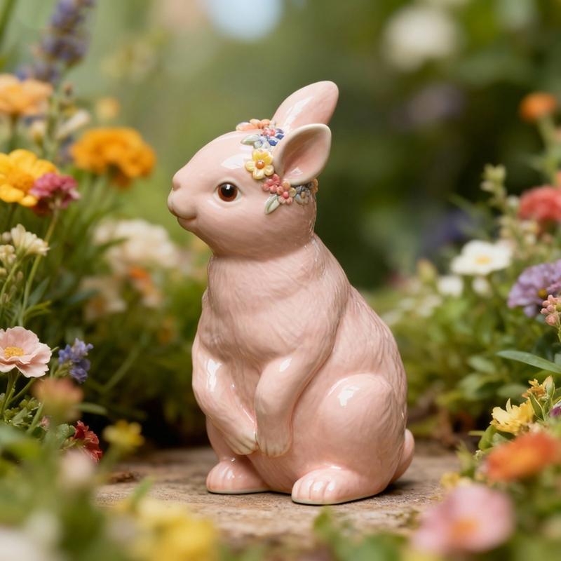 Practical Craft Mold Rabbit Shape Handmade Supplies Ornament Moulds Silicone Texture for Clay Wax and Resin Crafting