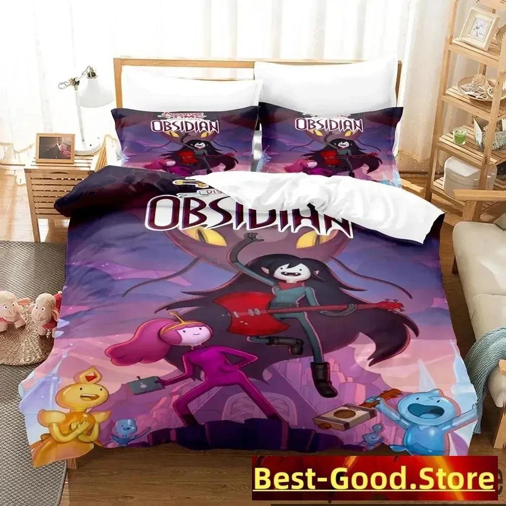 3D Print Adventure Time Finn Jake The Dog Face Printed Bed Set Duvet Cover Pillowcase Bedding Set Linen Sheet Quilt Cover Size