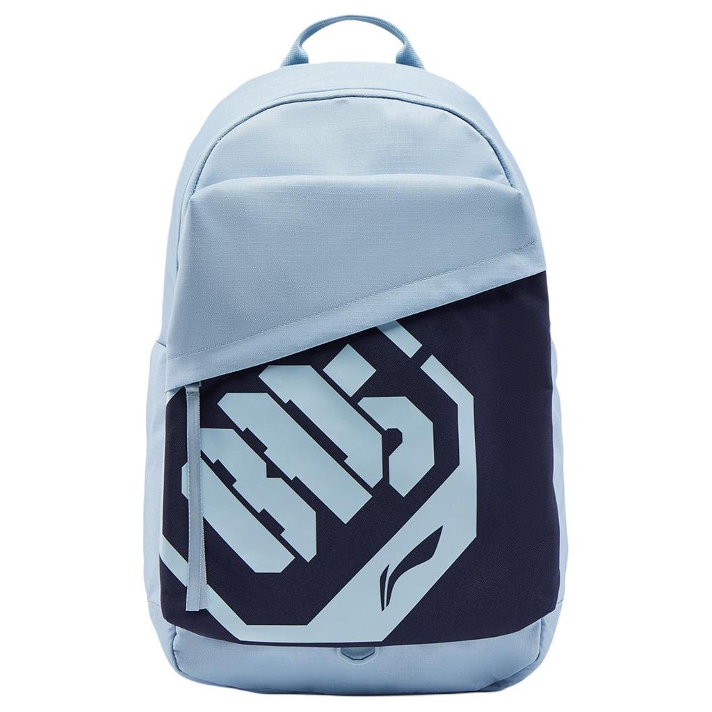 New LiNing BadFive Polyester Students Backpack Unisex Soft Matte Blue & Ore Blue ABSV413-2