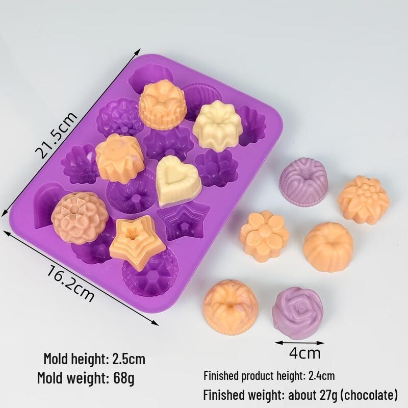 12-Hole Small Flower Silicone Mold