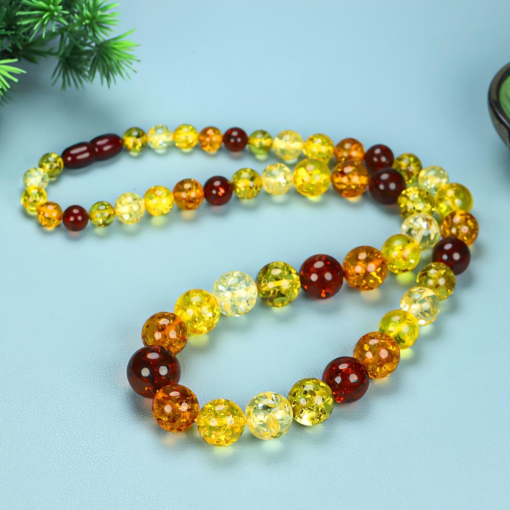 Браслет из натурального балтийского янтаря и пчелиного воска: Кровавый янтарь, Необработанный камень, Аксессуар в этническом стиле 707 янтарь