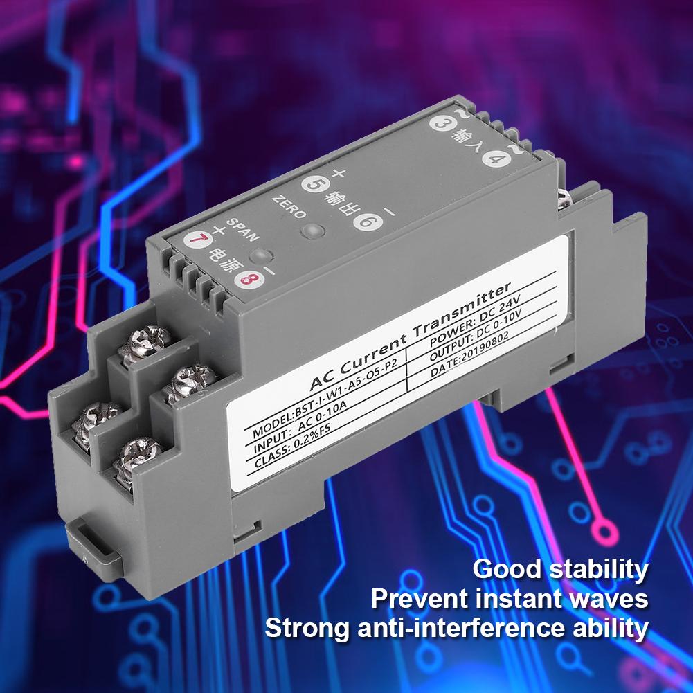 AC Transmitter Current Sensor Medium Voltage Equipment Industrial Accesssory DC 24V Power Supply
