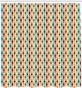 Retro Pattern Shower Curtain Geometric Design Colorful Abstract Art 1950S Style Bath Decor Waterproof Fabric Home Accessories