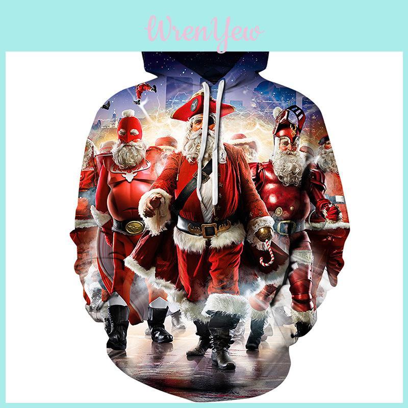 Premium Quality Men Women Christmas 3d Graphic Print Hooded Hoodie Sweatshirt Pullover With Timeless Style