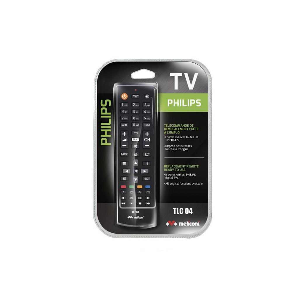 Télécommande Remplacement Pour TV Philips - Personal 4+ Avec Netflix, YouTube | Fonctions D'origine, Corps Gomme
