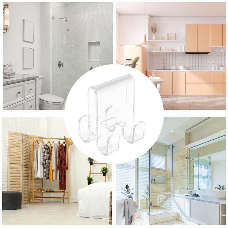 Shower Towel Hooks For Glass Shower Door Towel Hanger Space-Saving Storage Tool For Robes Washcloths Towels And Clothes