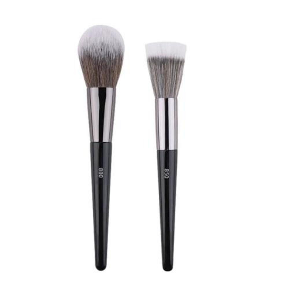Foundation-Make-up-Pinsel, flüssige Basis, abgewinkelt, flache Seite, Detailansicht, Gesicht, wichtige Beauty-Tools, 854 820, 2 Stück, 2 Stück