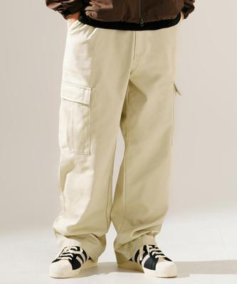 FP142 Volume Cargo Wide Pants Light Beige Sjlp1415
