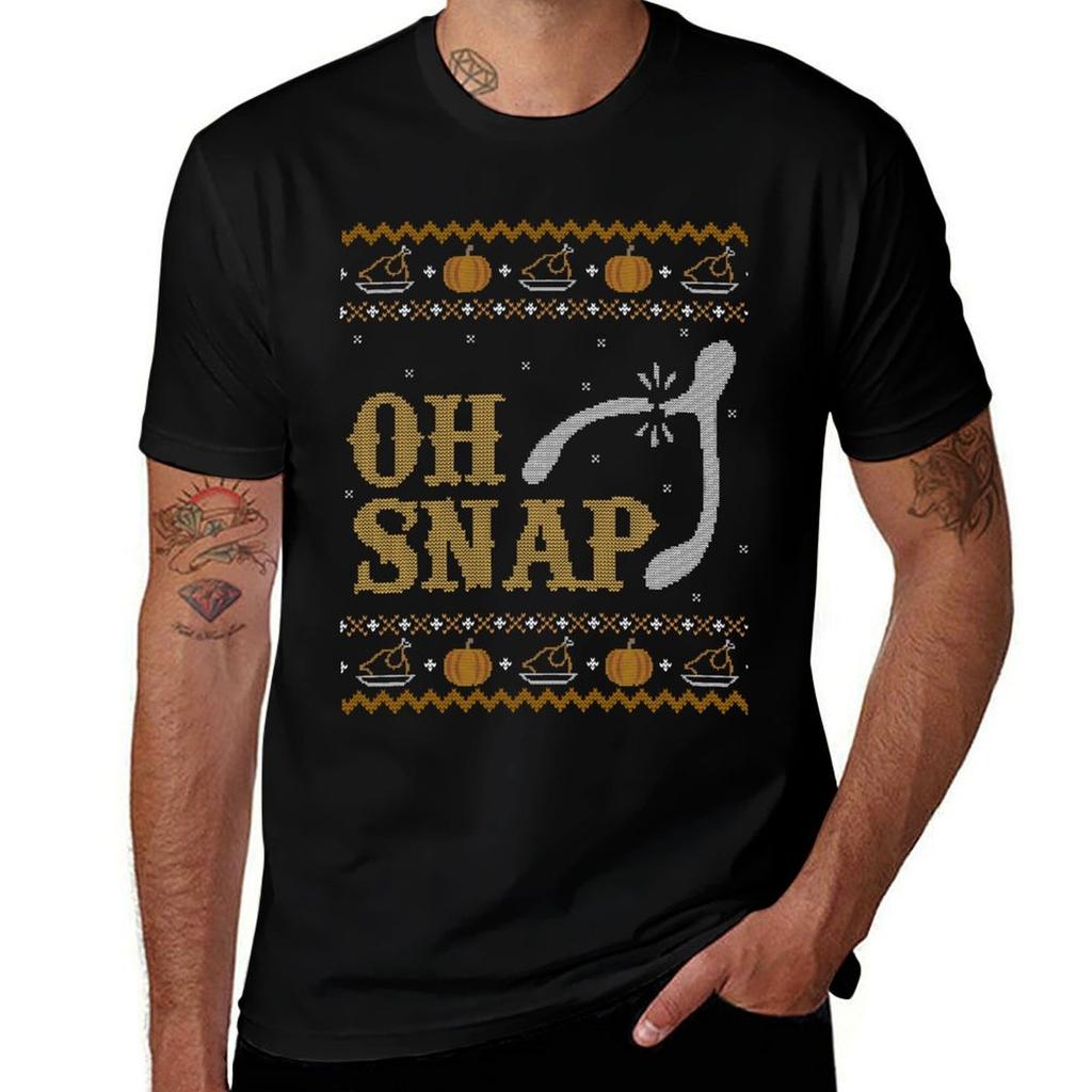 Oh Snap Ugly Thanksgiving Sweater TShirt Lightweight Gym Training TShirt