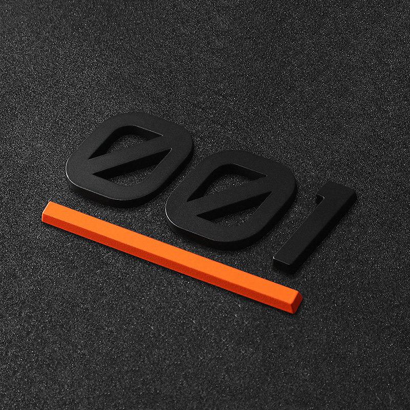 Zeekr Touareg Car Logo Matte Black Metal Exterior Badge