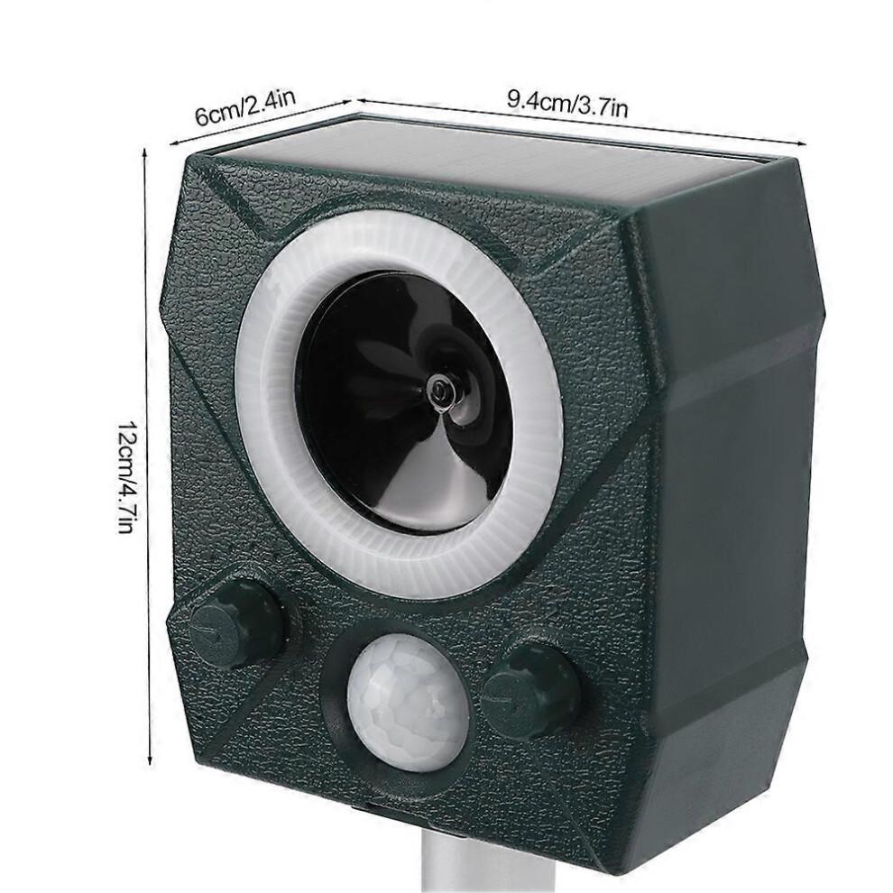 Multi Functional Solar Outdoor Ultrasonic Animal Repeller Bird Mice Fox Repeller Repellent Garden
