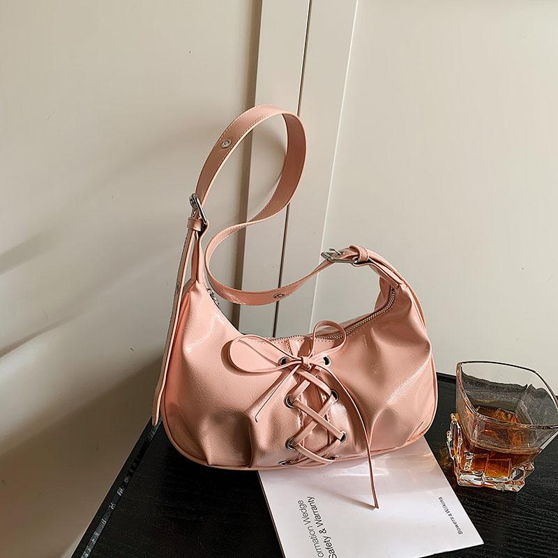 Fashion niche straps dumpling bag women's 2025 new popular versatile shoulder messenger bag commuter armpit bag