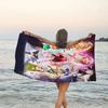 1pc Taylor Swift2 Beach Towel, Beach and Seaside Swimming Pool Equipment, Fashion Pattern, Rectangular, Travel Essentials