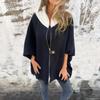 Women's Autumn And Winter Casual Loose Zipper Stand Up Collar Jacket Jacket