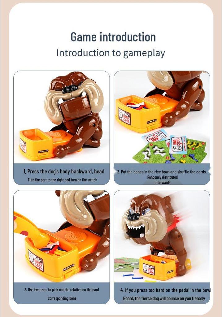 Beware of Fierce Dog: Parent-Child Prank Toy – Hand-Biting Game for Kids