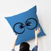 CARTOON ANGRY Funny Face Eyes Maple Design Cushion Cover Happy Autumn Harvest decor Holiday Decorati Pillow Cover