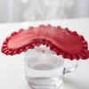 Breathable Silk Ruffle Sleep Eye Mask Soft Texture Blackout Eye Patches  For Woman