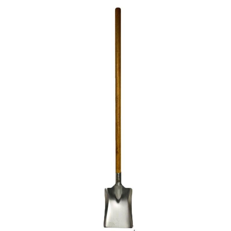 NHZHIW Large 304 Stainless Steel Stir-fry Shovel with 100cm Wooden Handle
