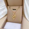 Love Rose Light Luxury Temperament Gorgeous Full Diamond Necklace Female Versatile Collarbone Chain Titanium Steel Chain