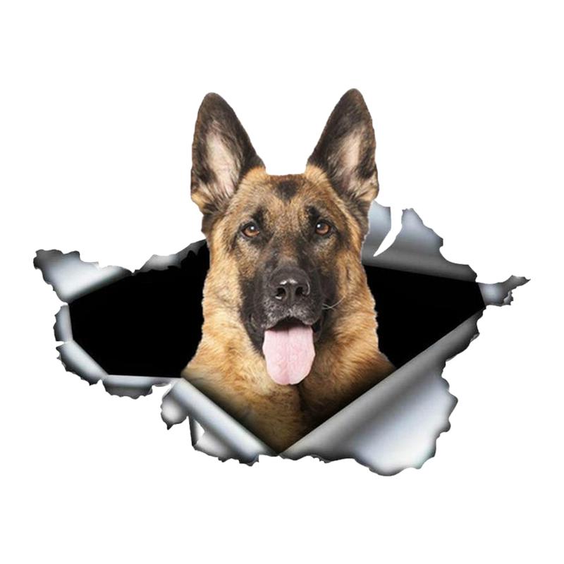 Adesivo Autoadesivo Pastore Tedesco Cane da Compagnia Adesivo per Auto Impermeabile Decorazioni Auto su Paraurti Lunotto Posteriore Laptop JM38
