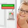 Public Privacy Lock with Indicator Quiet Sliding Bolt Lock For Toilet Partition Door Zincs Alloy Bathroom Security Lock