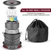 Tetera de Camping para Exteriores de 1.6L y Juego de Utensilios de Cocina Apilables con Olla Colgante y Plato Profundo