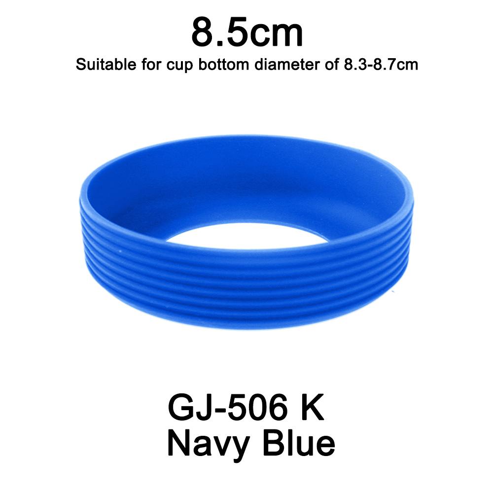 1 pièce 8,5 cm 21 g 15 couleurs Fileté Silicone Souple Couvercle de Fond de Tasse Anneau Manchon Gaine Résistant à l'Usure Antidérapant Bonne Résistance
