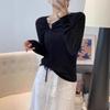 Chic Slim-Fit Long-Sleeve Knit Sweater for Women - Stylish Autumn/Winter Layer
