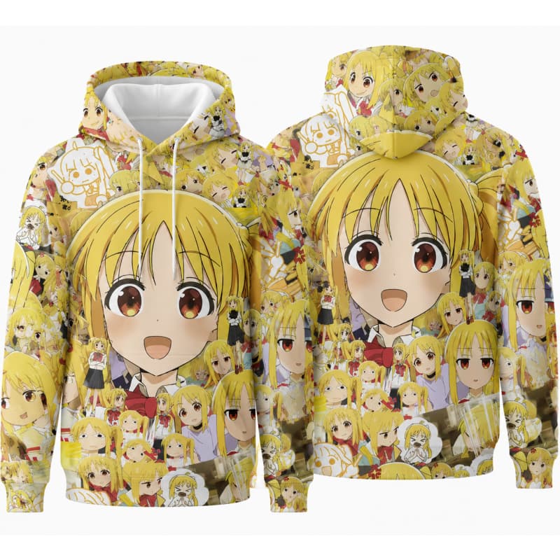Men's hooded sweatshirt, featuring trendy prints, suitable for daily wear in spring and autumn.
