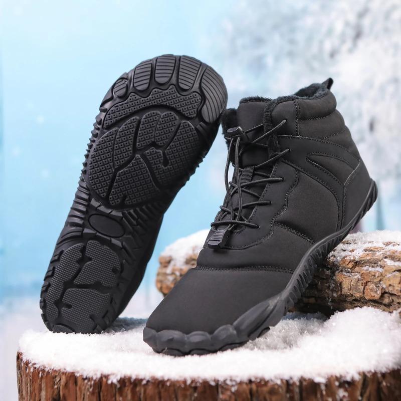 Men's And Women's Snow Boots, Winter Outdoor Hiking Shoes, Waterproof And Warm Fur Lined Casual Hiking Boots