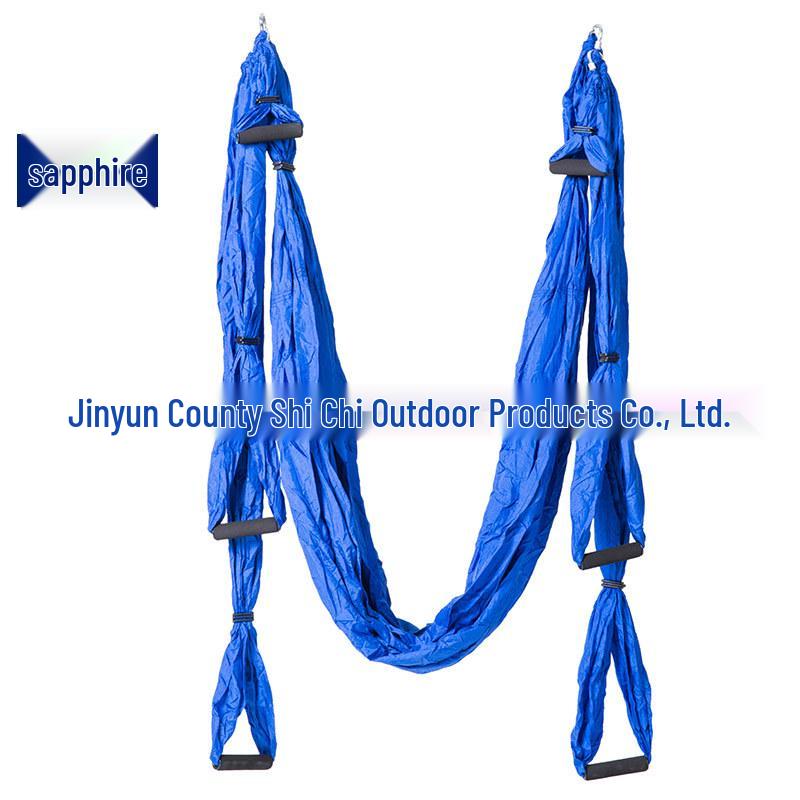 Aerial Yoga Hammock with 6 Handles - Non-Elastic Nylon for Studio Inversion Fitness