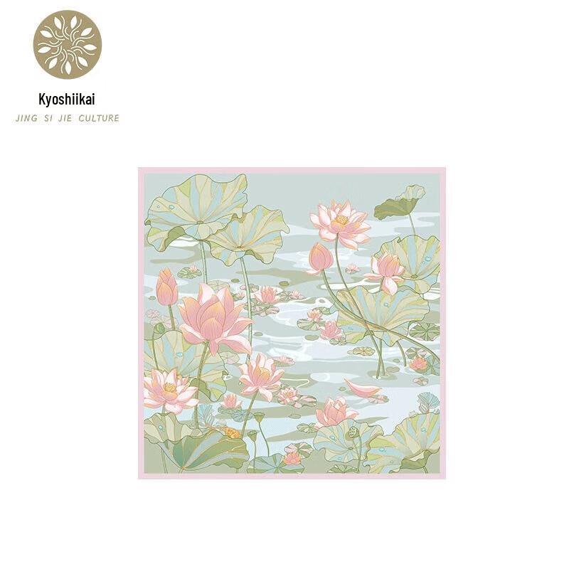 

Детская бандана Jing Sijie с цветочным принтом «Лотосовый пруд»