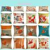 Versatile 18'' Cartoon Fox Pillow Case Cushion Cover For Stylish Living Spaces