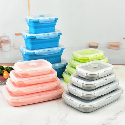 Silicone Collapsible Lunch and Bento Box Set