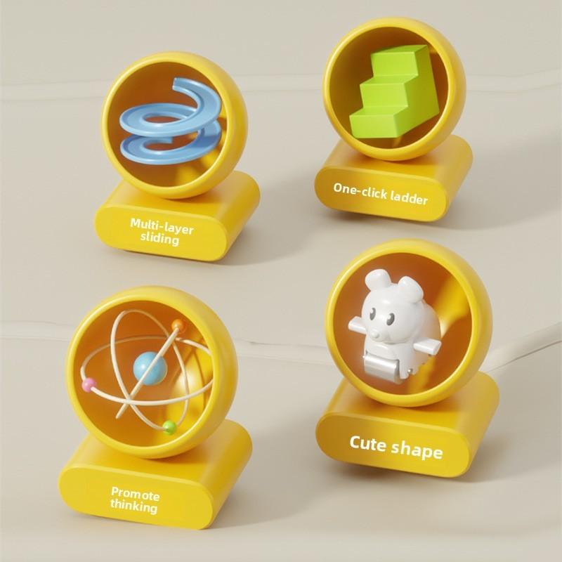 Plastic Nonelectric Maze Slide Toy Moving Track Early Education Gift Festival