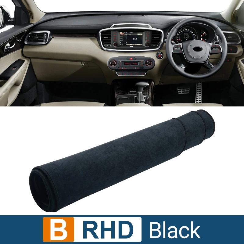 Car Dashboard Cover Avoid Light Pad Sun Shade Anti-UV Carpets Non-Slip Mats For Kia Sorento 3 UM 2015 2016 2017 2018 2019 2020