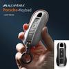 Alcantara Car Key Case Cover For Porsche Panamera Spyder Carrera Macan Cayman Cayenne 911 970 981 991 Accessories