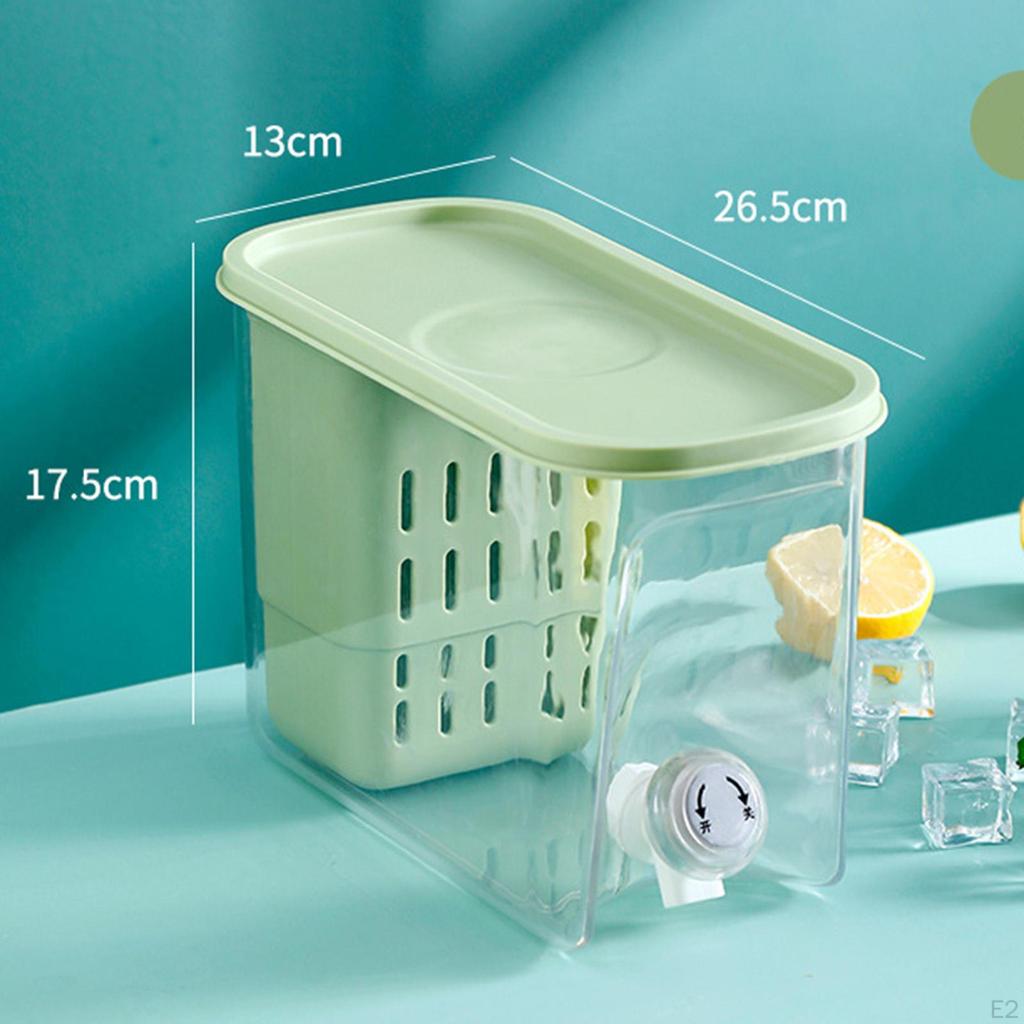 Iced Beverage Dispenser Barrel Tea Lemonade Cans Jug Beer Pitcher with Filter Teapot Cold Water