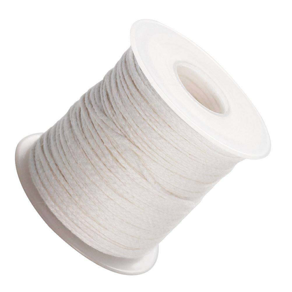 1 Roll 30M Premium Cotton Wicks for Pillar Taper Candles DIY Making Braided Wick Spool Smokeless Curling Wick