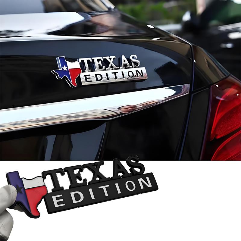 3D Metal Stickers Lone Star Texas Edition Emblem Sticker Car Body Accessories For Jeep Wrangler Rubicon Renegade Compass Grand