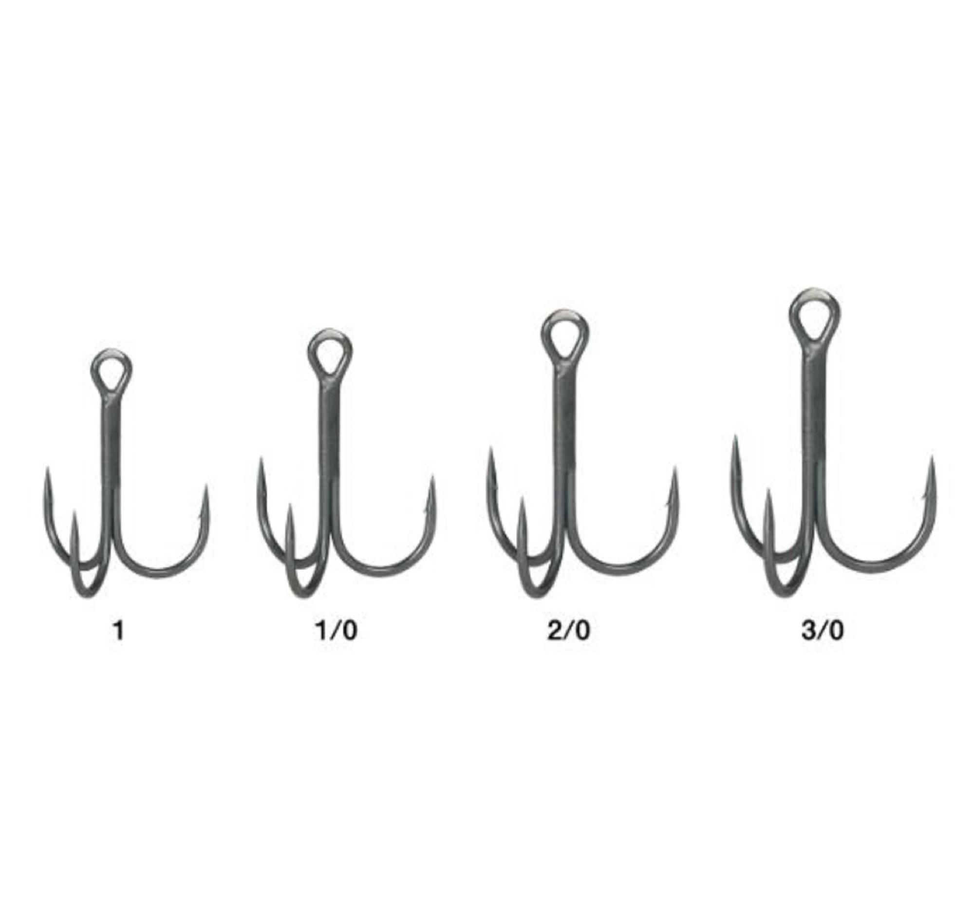 Gamakatsu TGW Twin SP-M NSC Treble Hooks - Size 2/0, Rose Color - 4 Pack