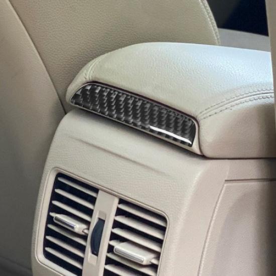 For Mercedes Benz CLA GLA Carbon Fiber Rear Center Air Vent Upper Cover Trim