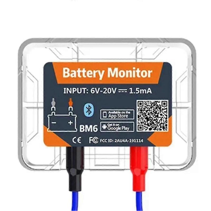 2024 Wireless Bluetooth 12v Battery Monitory Bm6 With Car Battery Health Check App Monitoring Battery Tester