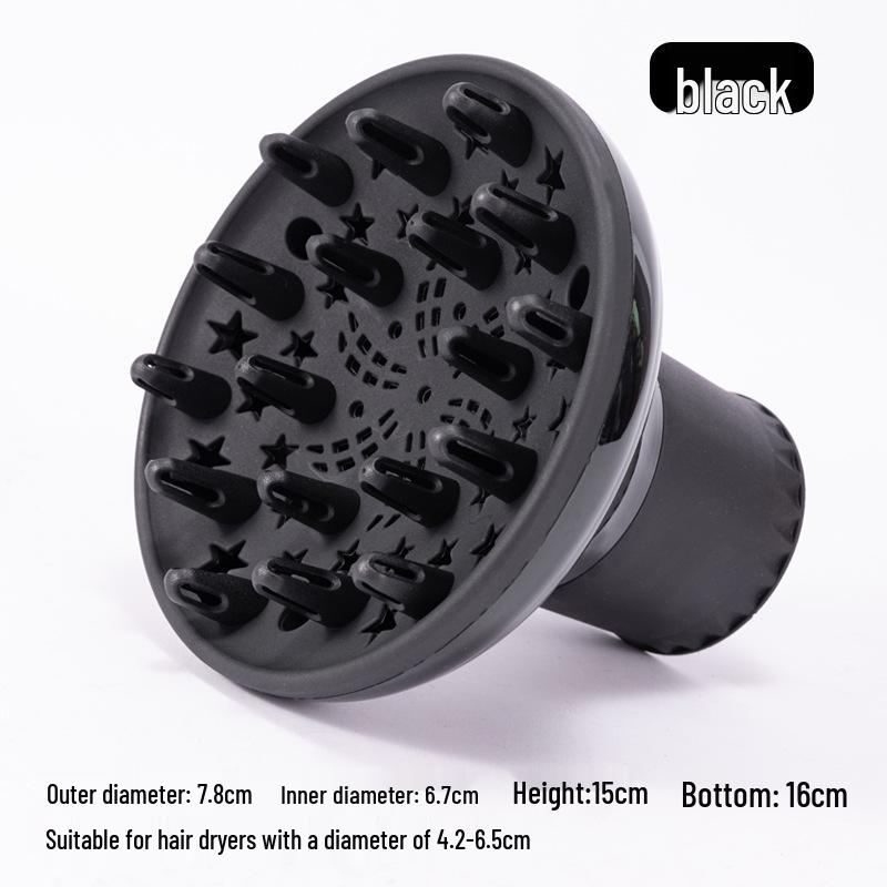 High-Temperature Resistant Silicone Telescopic Wind Cover for Curly Hair - Universal Folding Styler Hair Dryer.