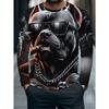 Herren Freizeit-T-Shirt mit langen Ärmeln, modischem Print-Design, ein bequemes und lässiges Oberteil, maschinenwaschbar