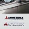 For Lancer 9 Pajero ASX Outlander Eclipse Galant Mirage 15.2x2cm Metal 3D Letters Sticker Car Side Trunk Badge Emblem