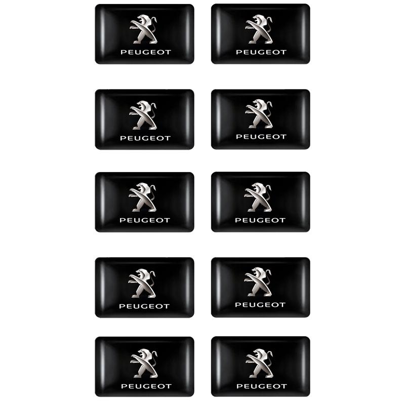 10 ks 3D ochranná nálepka Nálepky na volant Príslušenstvo Pre Peugeot 2008 208 308 508 4008 408 3008 307 207 107 607 106 406