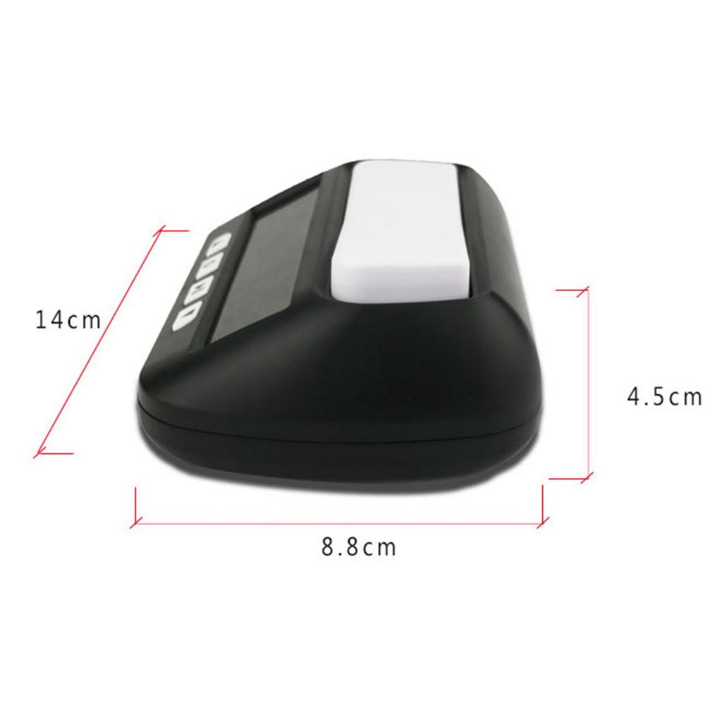 Sjakkklokke Digital Sjakktimer med Hørbar Alarmfunksjon YS 902 Svart Engelsk Versjon