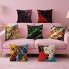 Abstrakte Kunst JJackson PPollock Kissenbezug Kissenhülle Weicher Freundlicher Stoff Verdeckter Reißverschluss